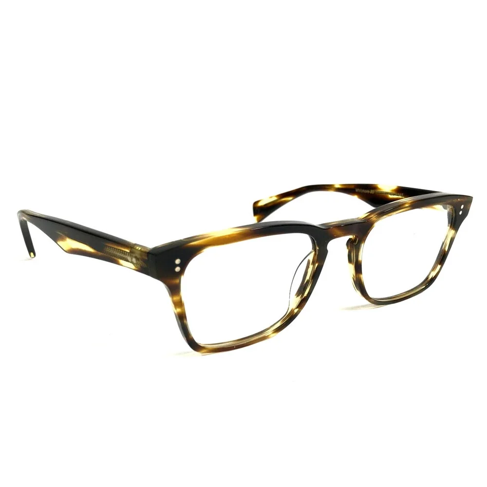 Article One Eyeglasses Frames Whitmore 30 Black Yellow Striped Horn 53-20-145